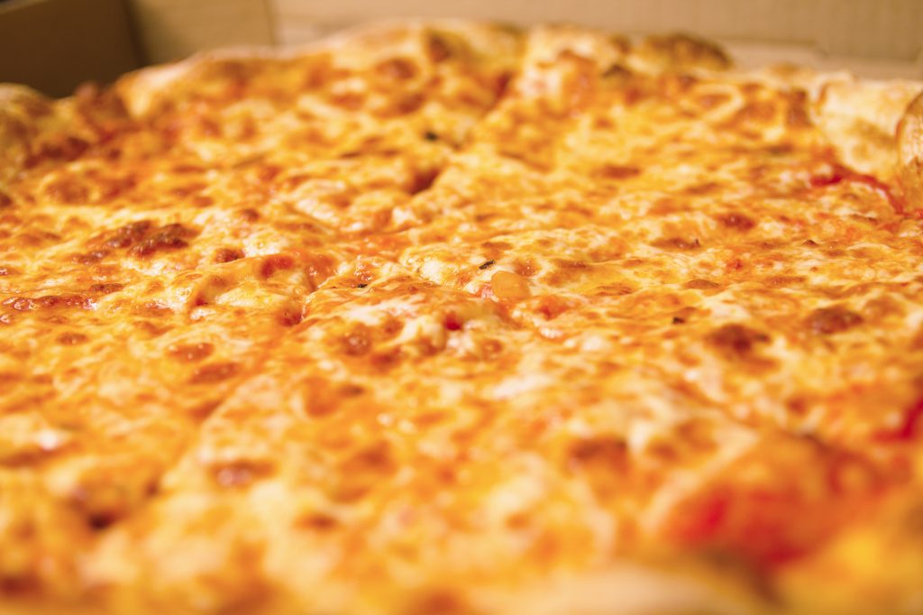 Cheese: Tomato sauce base, mozzarella.